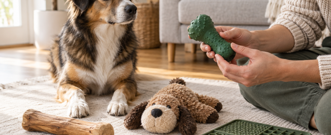 Kauspielzeug, Kauknochen und Leckmatte sicher nutzen: Holz, Gummi, Plüsch und Silikon im Alltag