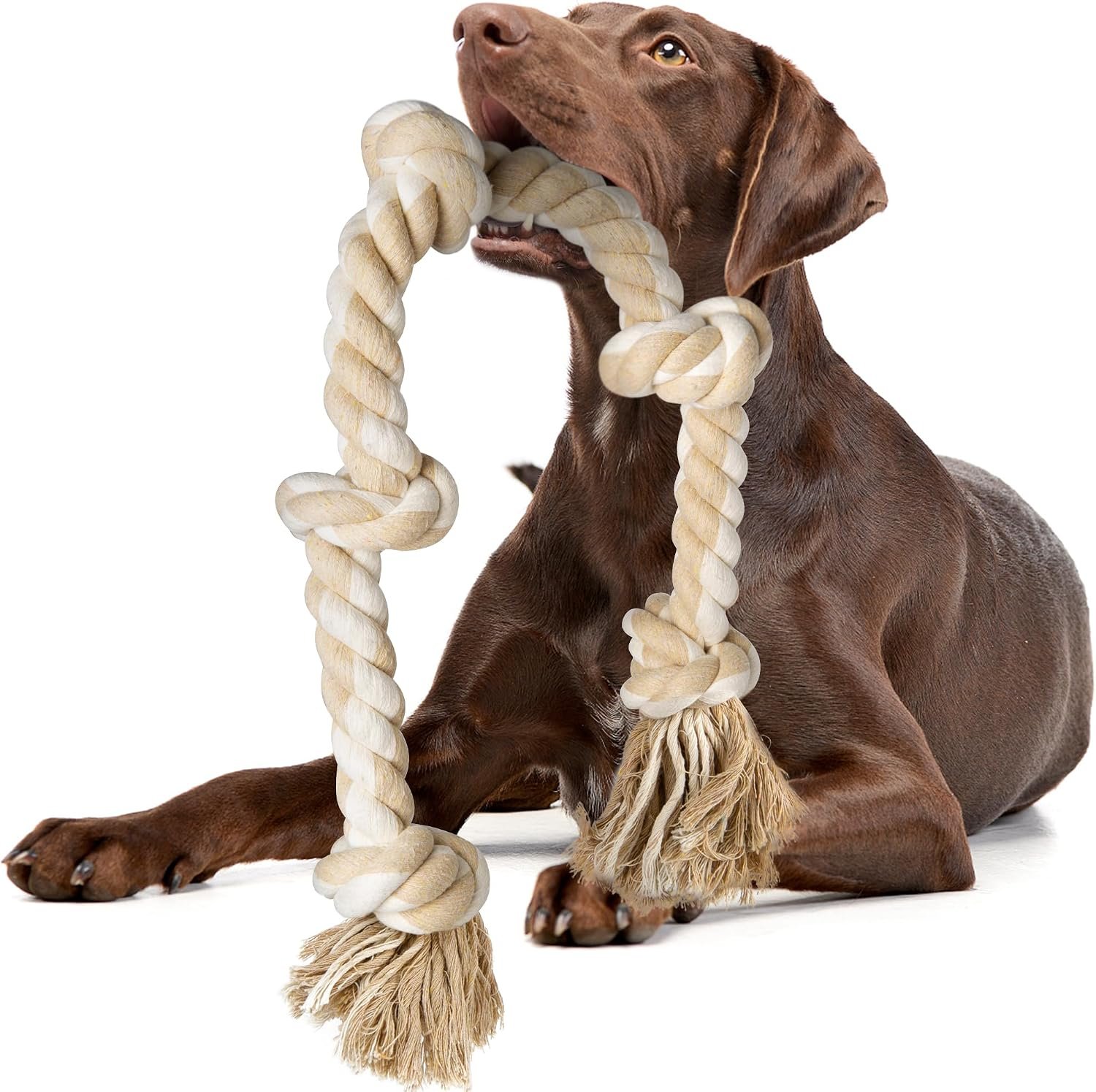 Produktabbildung: Fida Hundespielzeug aus Seil für Große Hunde & Starke Kauer, 90cm,