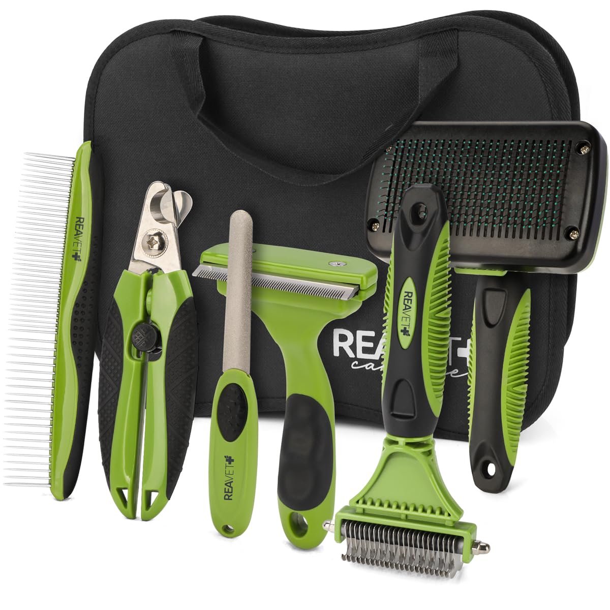 Produktabbildung: ReaVET Fellpflege-Set, 6-teilig