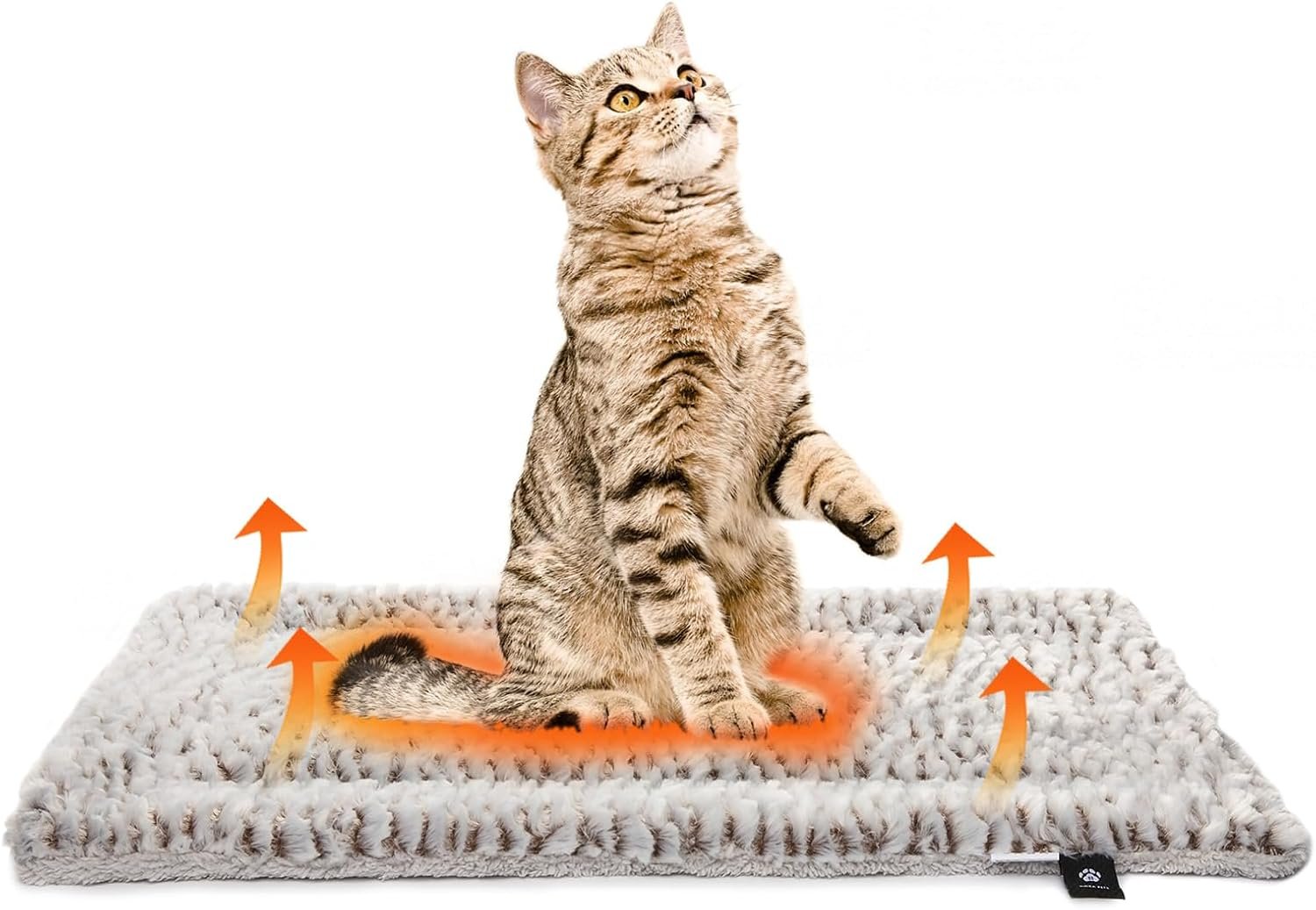 Produktabbildung: Mora Pets Selbstheizende Katzendecke Wärmedecke Katze 56 x 43 cm Hellg