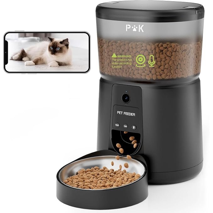 Produktabbildung: Futterautomat Katze mit HD-Kamera und App