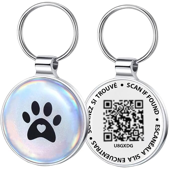 Produktabbildung: Hundemarke mit QR-Code (2 Stück)