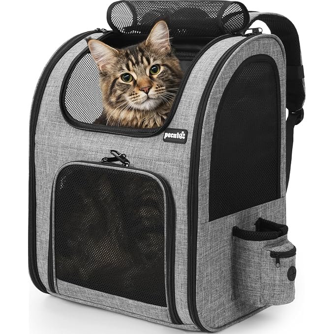Produktabbildung: Katzenrucksack XL für große Katzen, grau